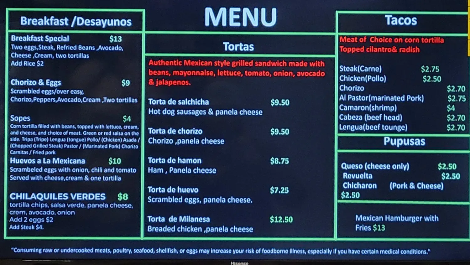 Menu 4