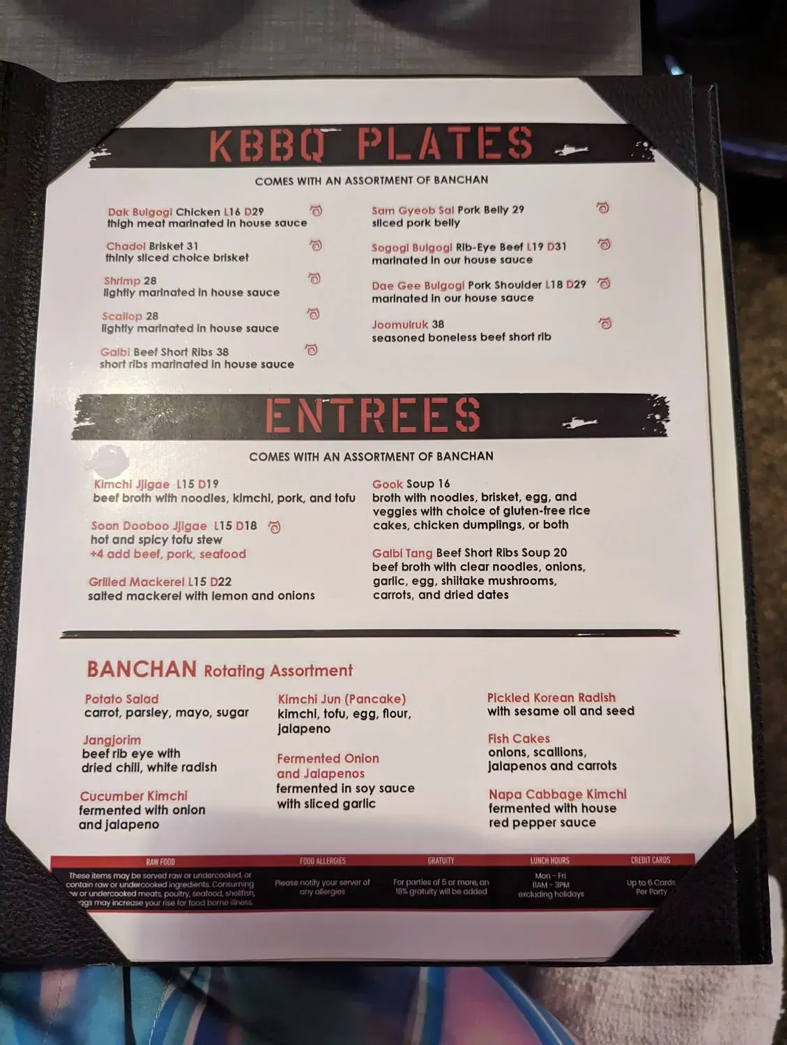 Menu 5