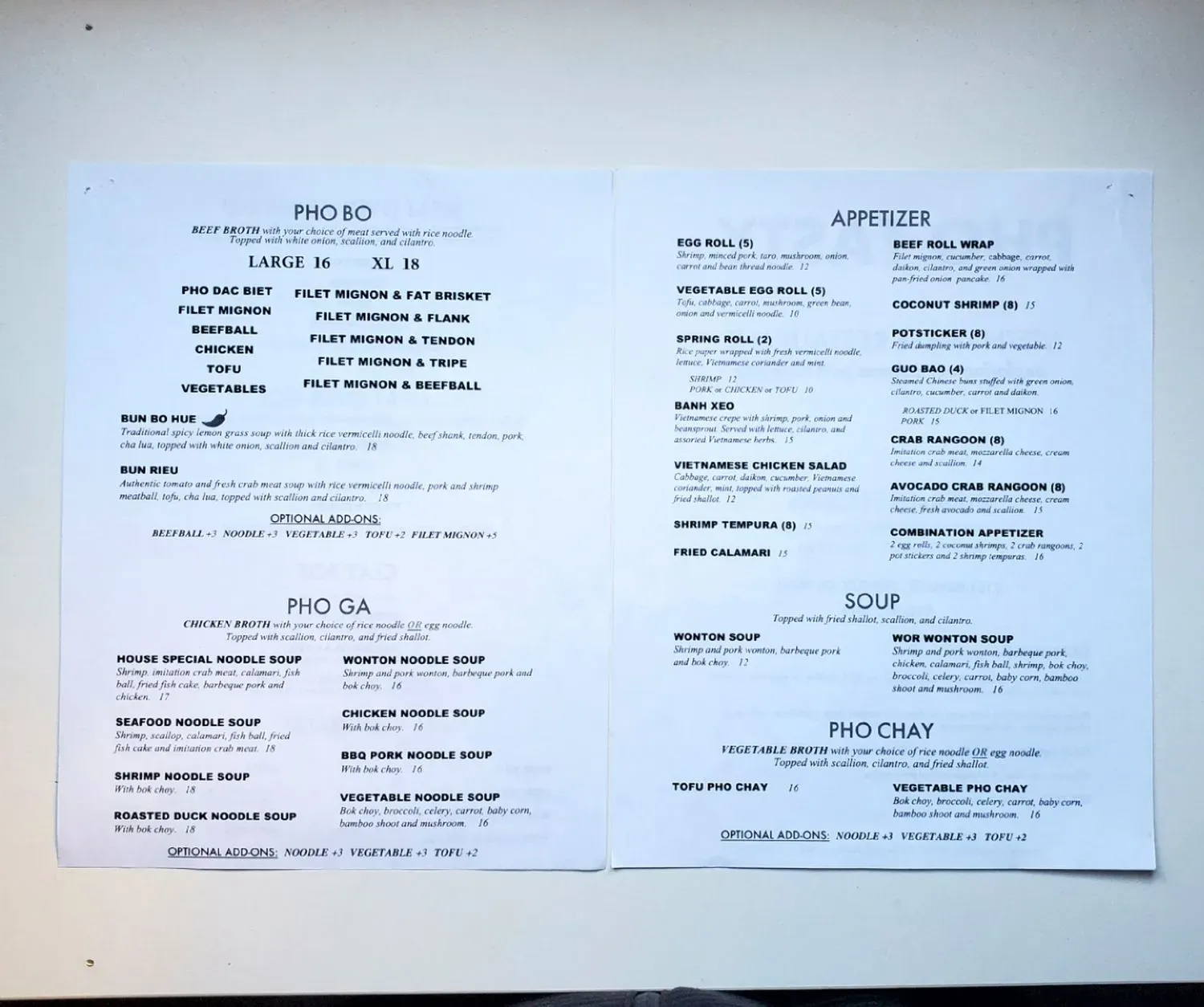 Menu 1