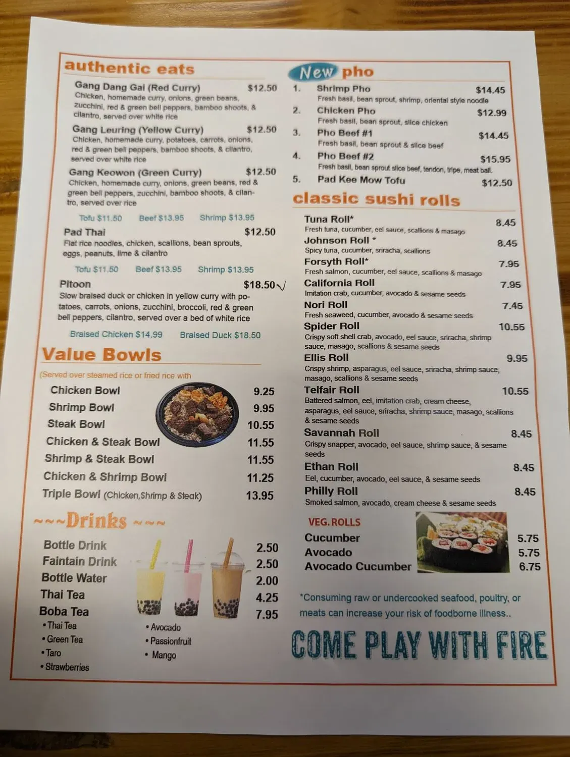 Menu 1