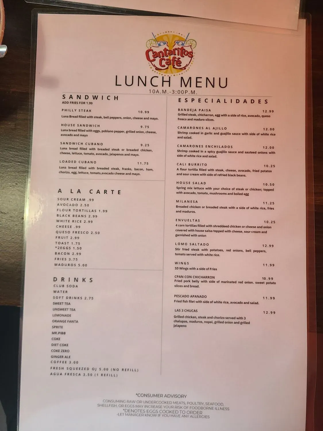 Menu 4