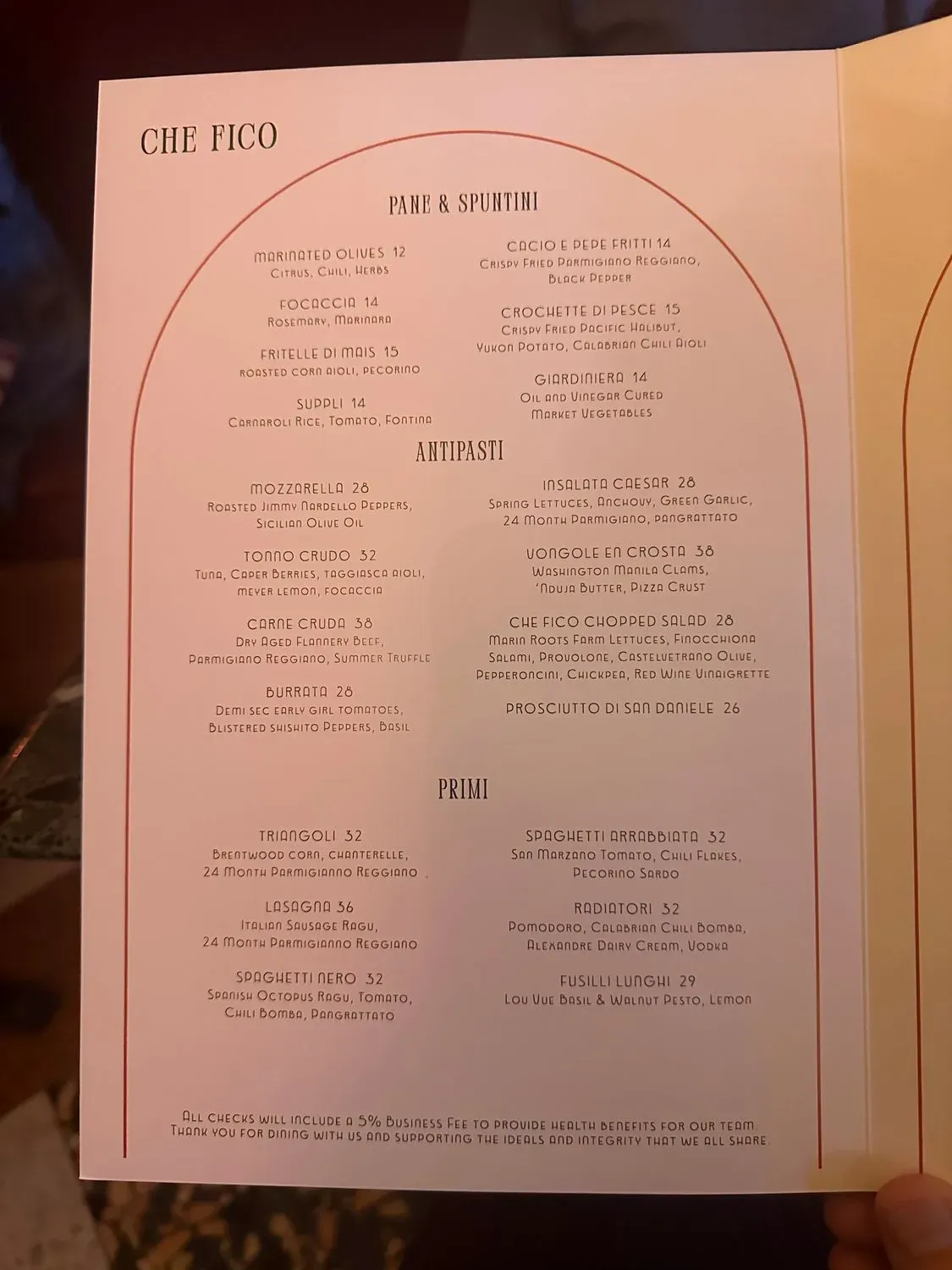 Menu 5