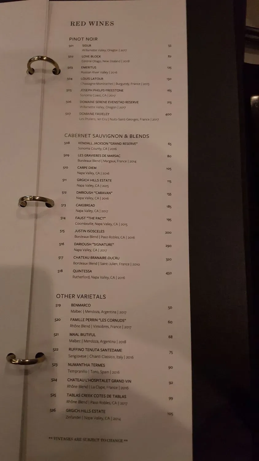 Menu 5