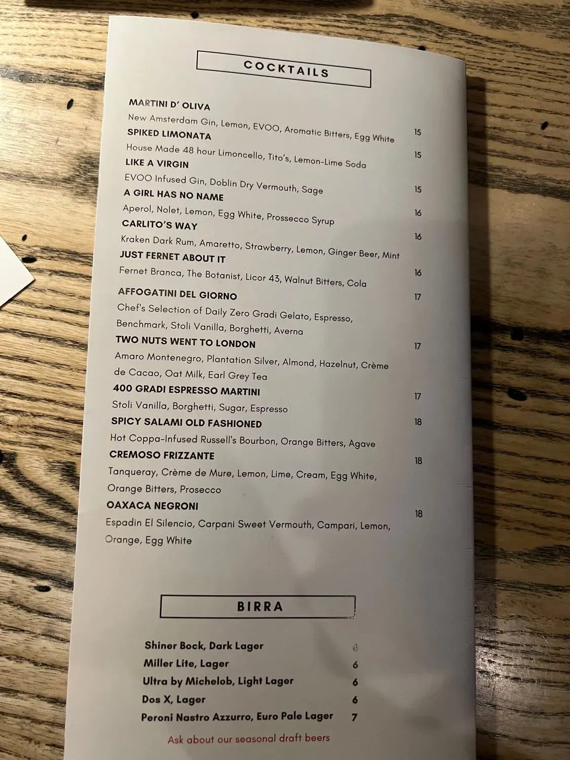 Menu 4