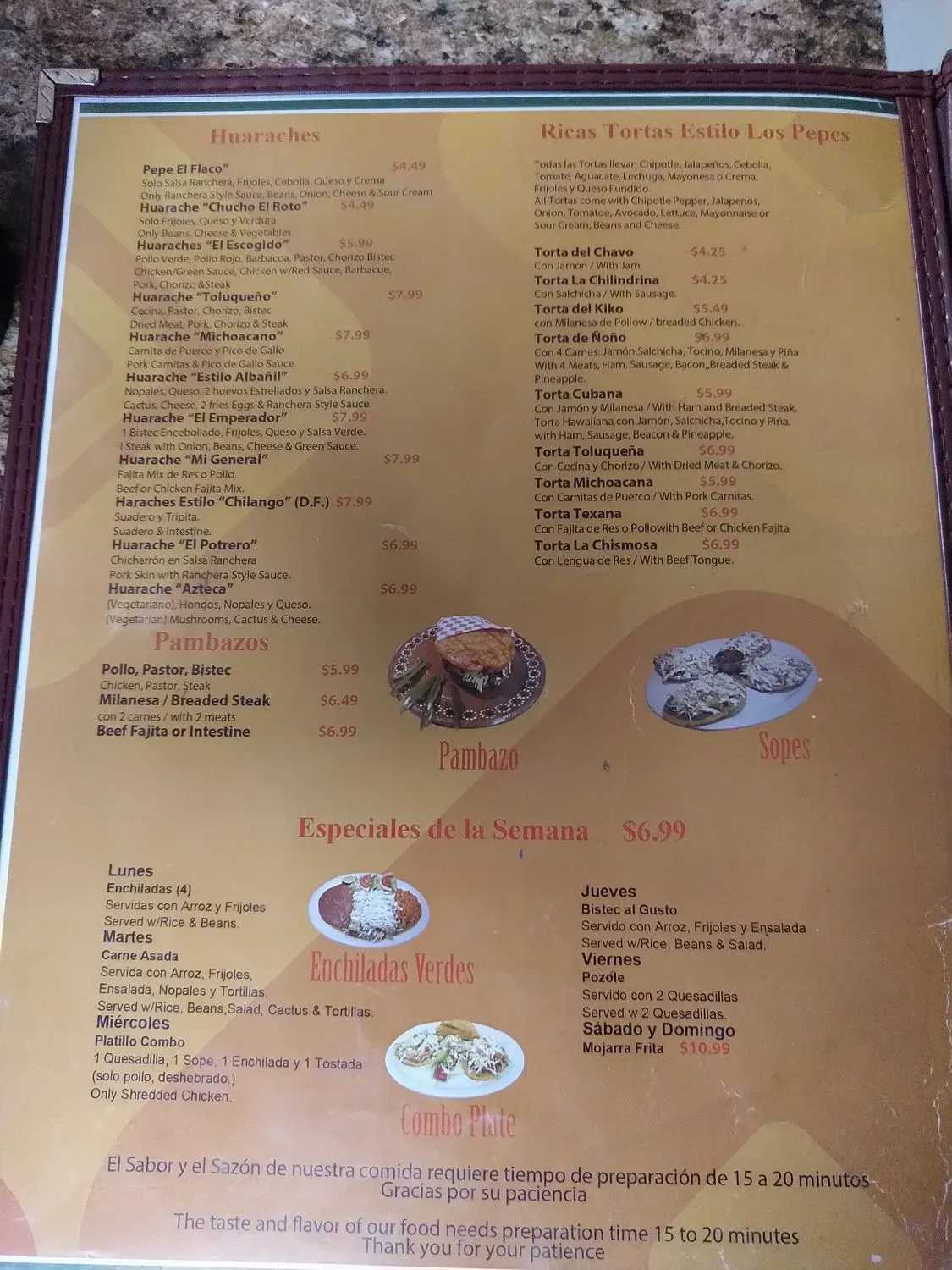 Menu 5