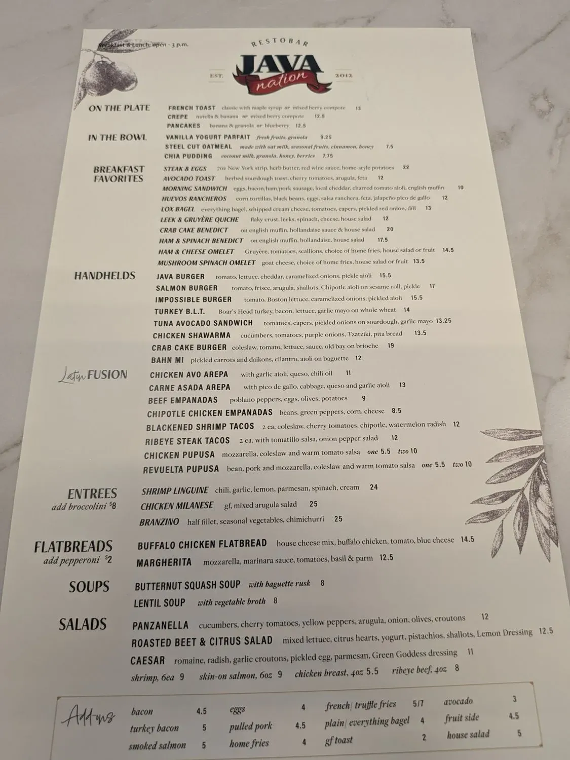 Menu 2