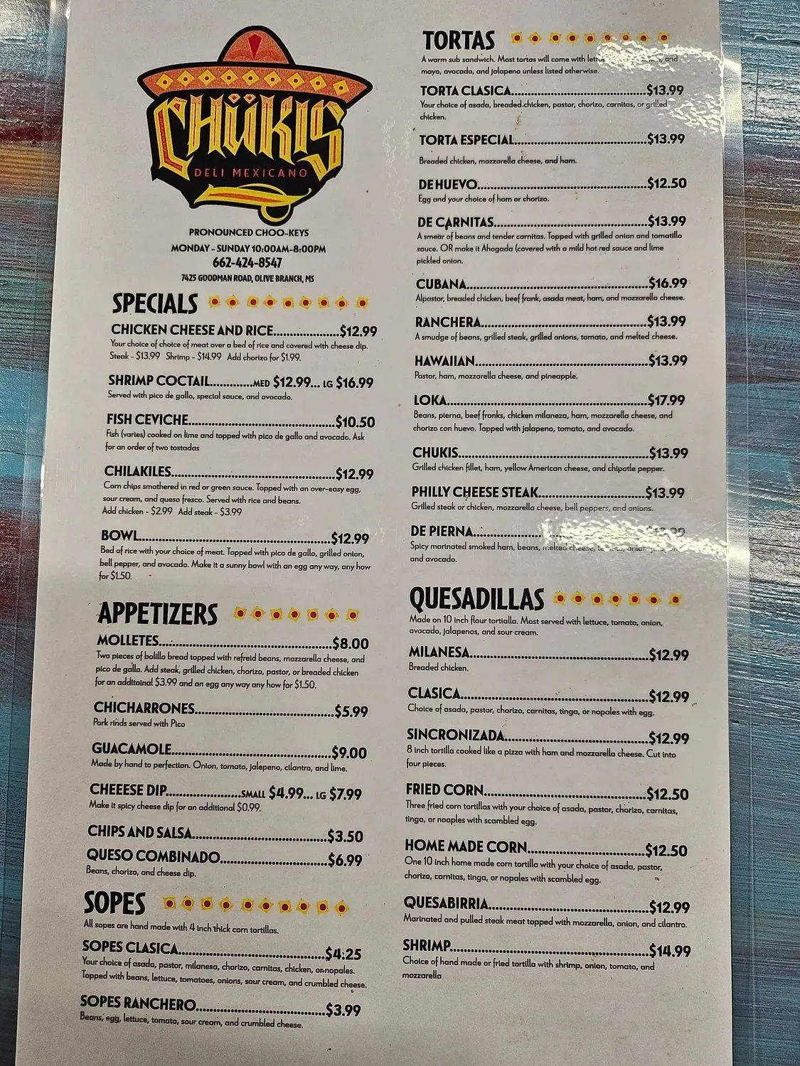 Menu 2