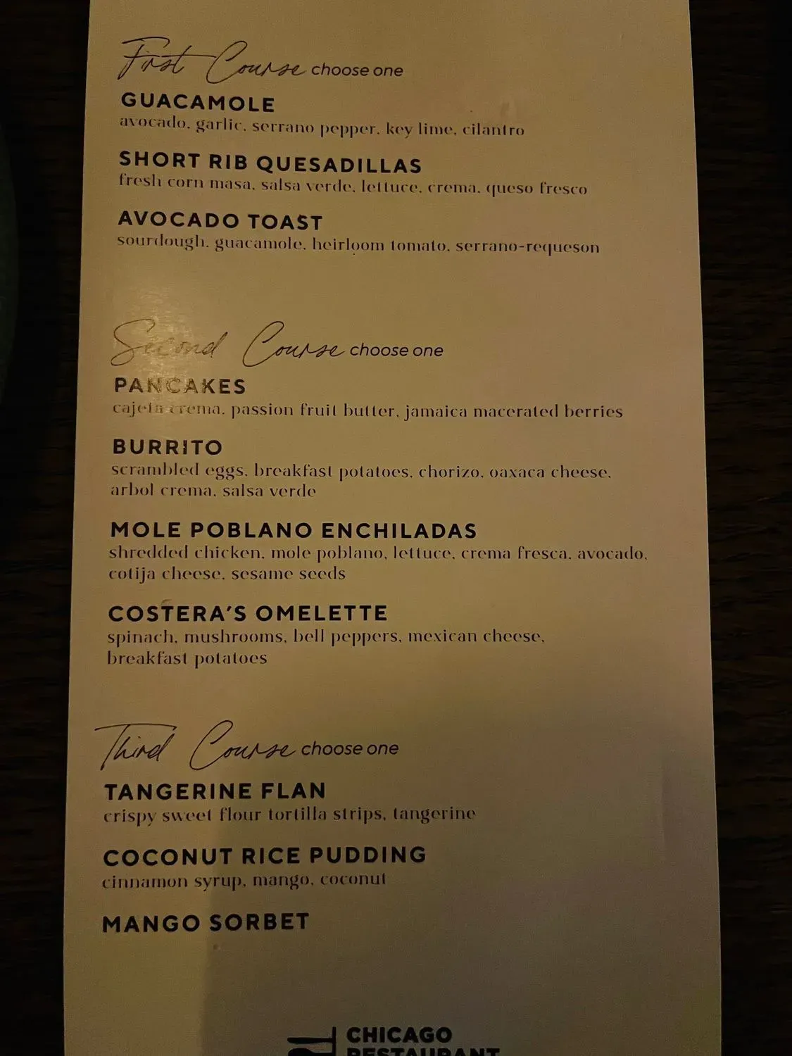 Menu 5