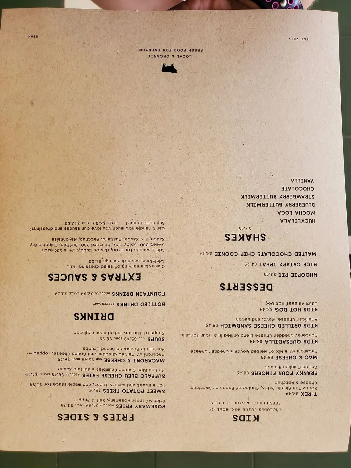 Menu 3