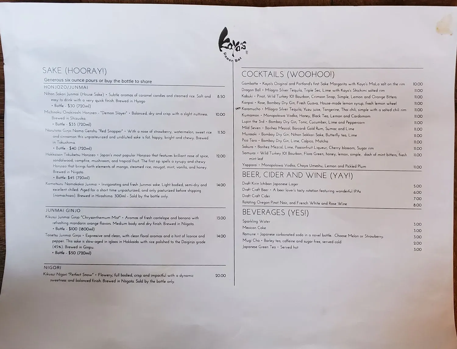 Menu 2