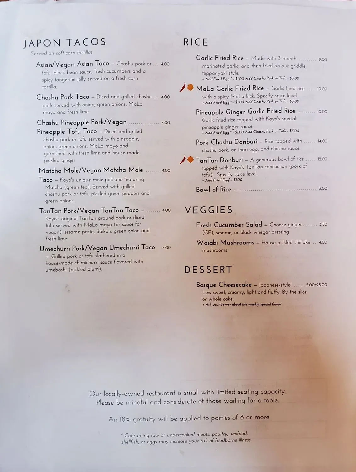 Menu 3