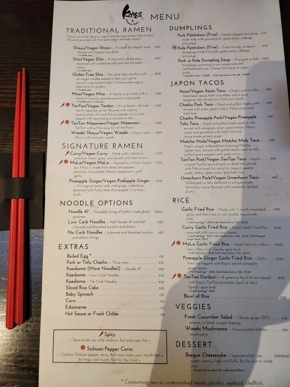 Menu 5