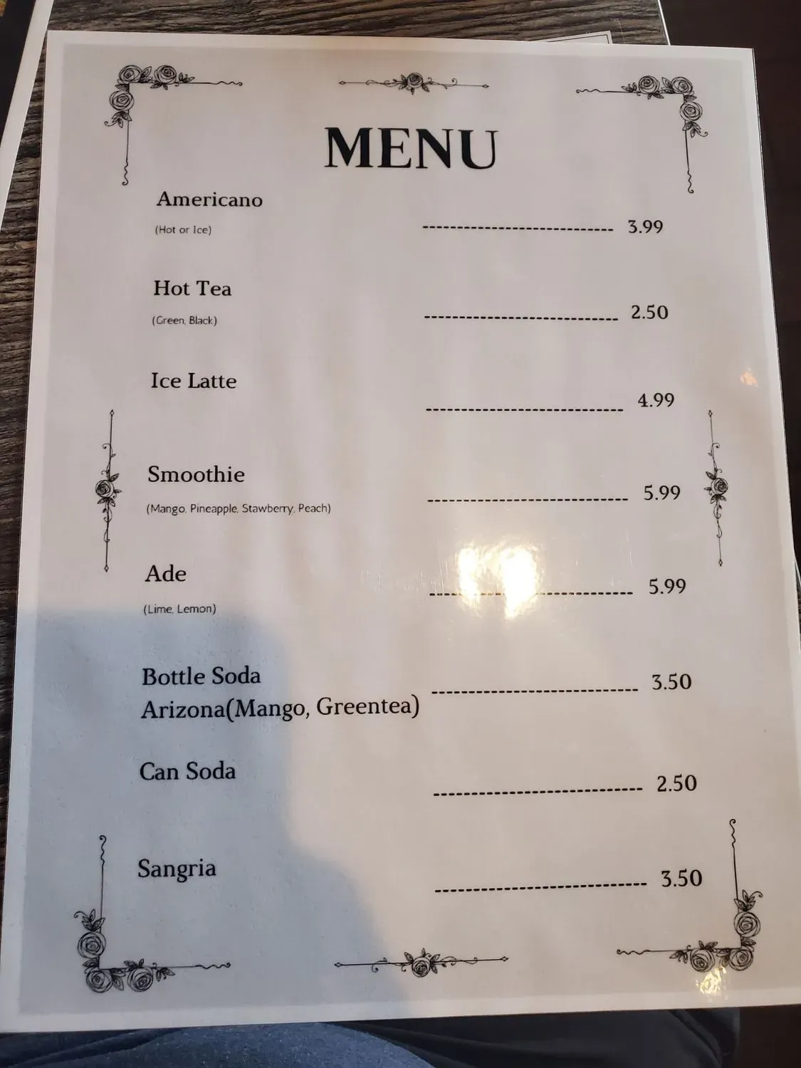 Menu 5