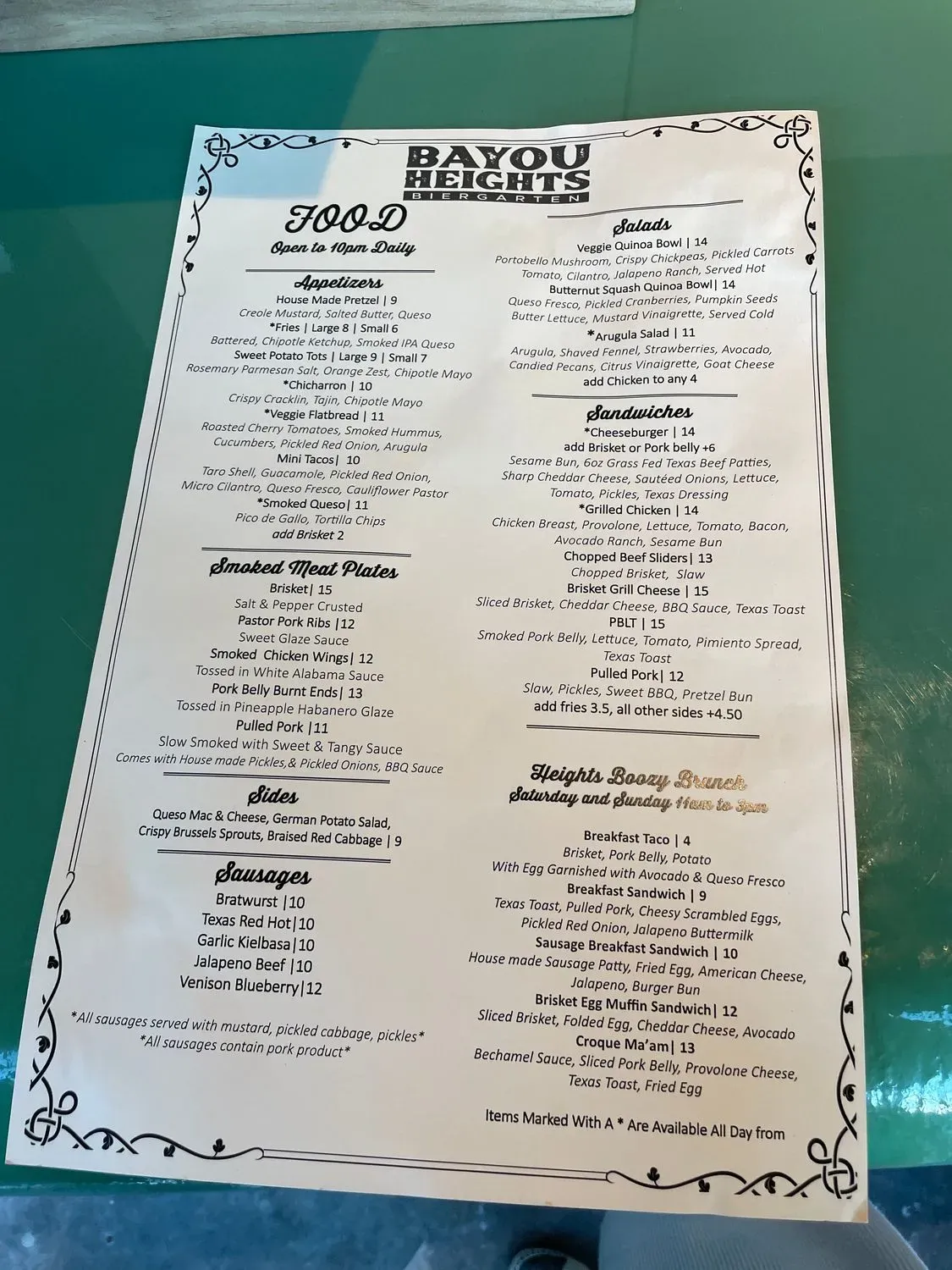 Menu 3