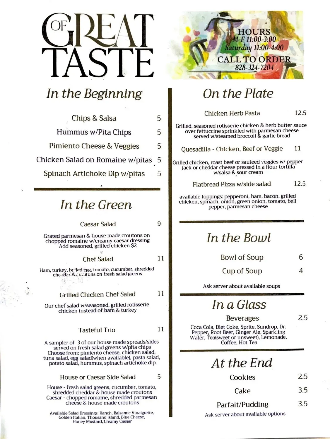 Menu 1