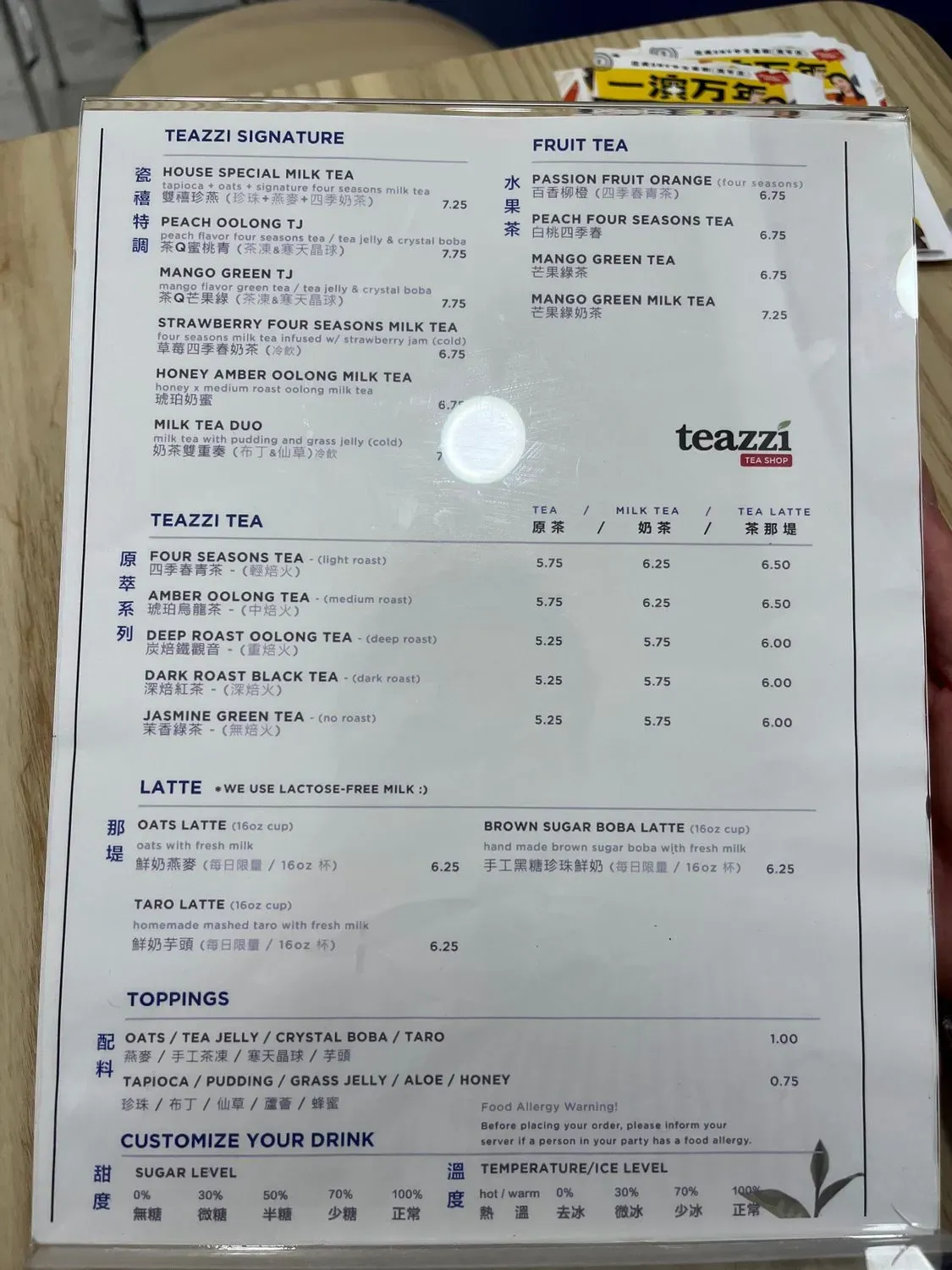 Menu 5