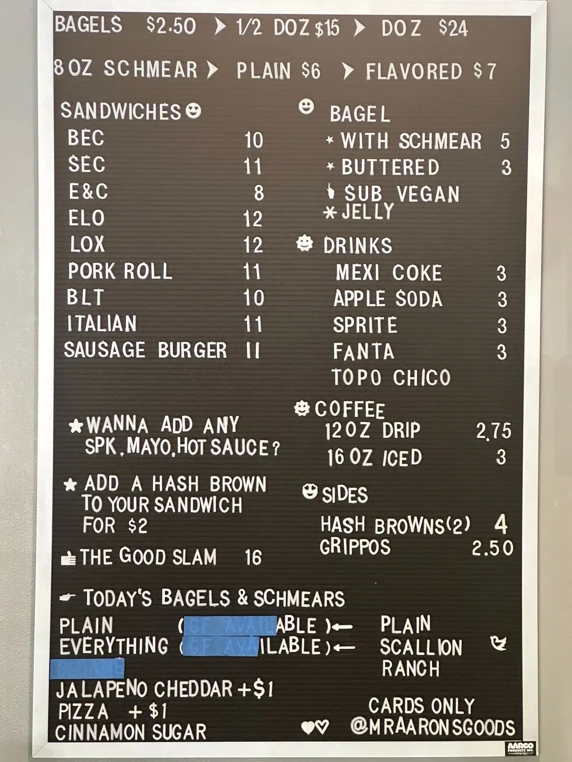 Menu 1