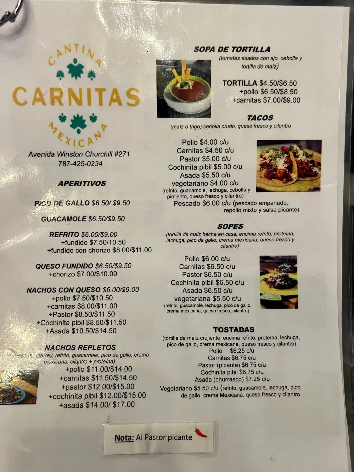 Menu 1