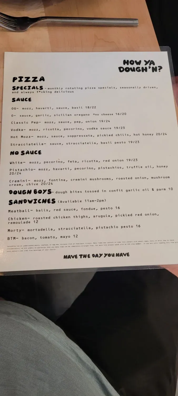 Menu 5