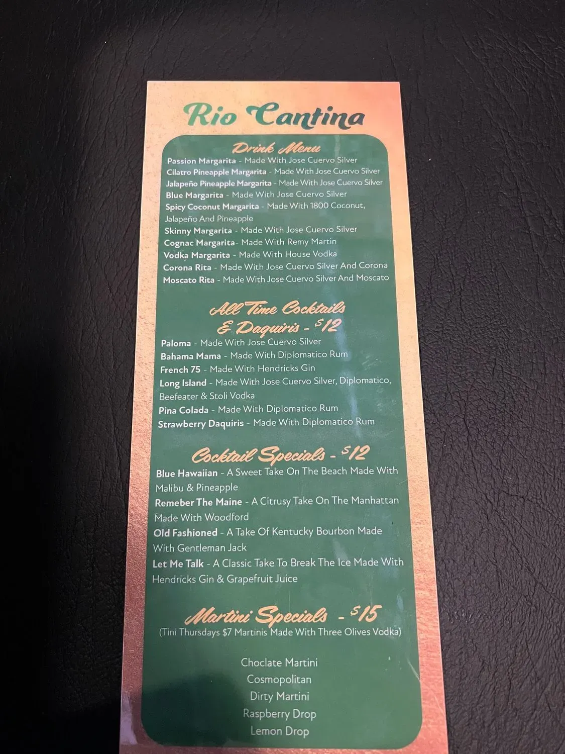 Menu 2