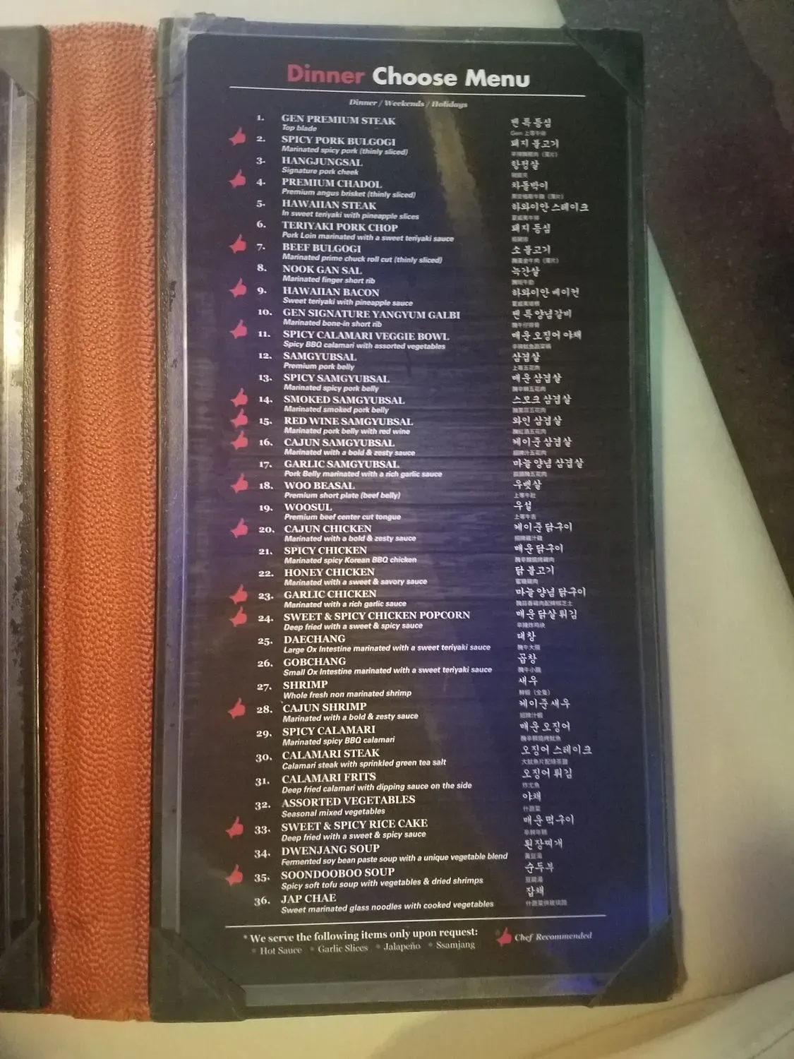 Menu 2