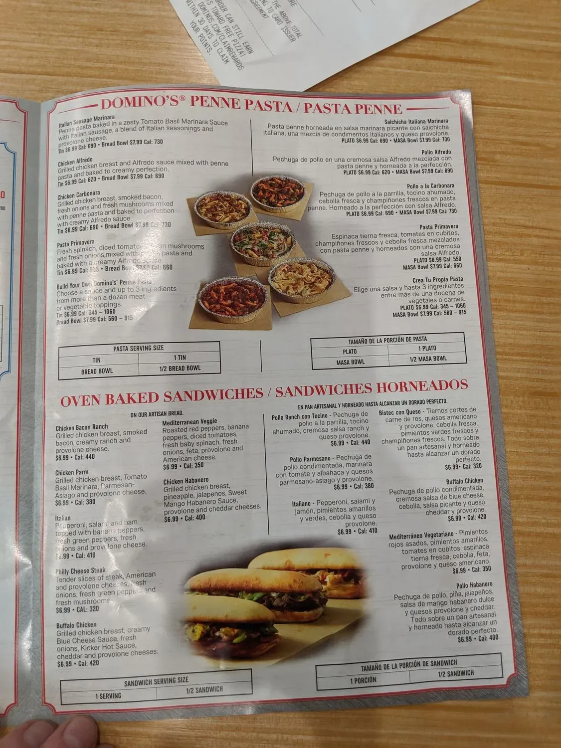 Domino's Pizza Menu - Updated November 2025