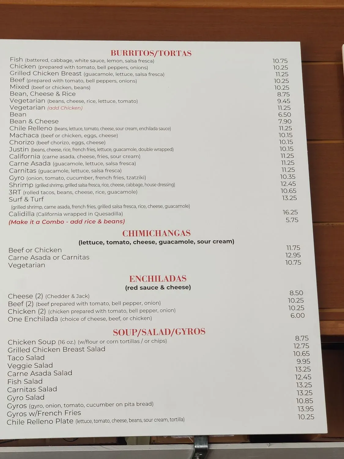 Menu 5