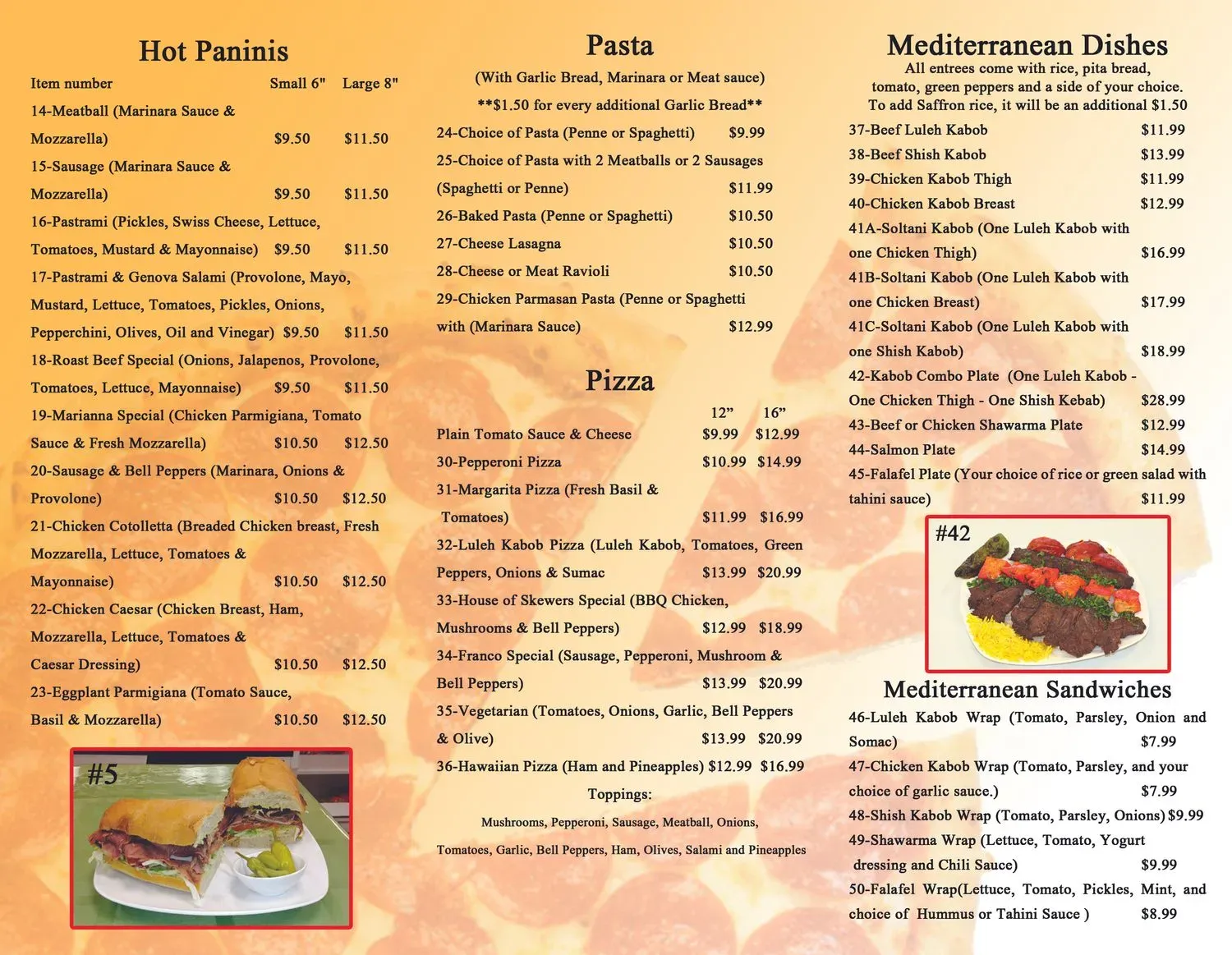 Menu 2