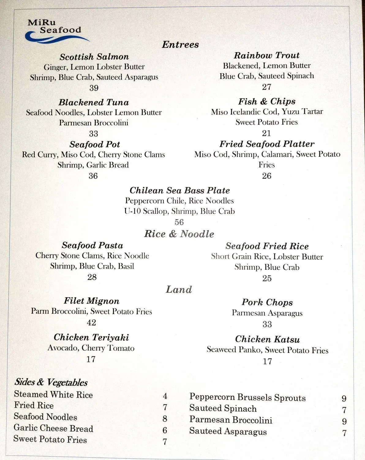 Menu 1