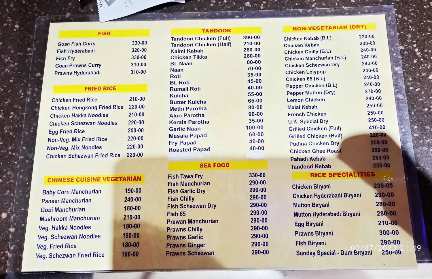 Menu 2