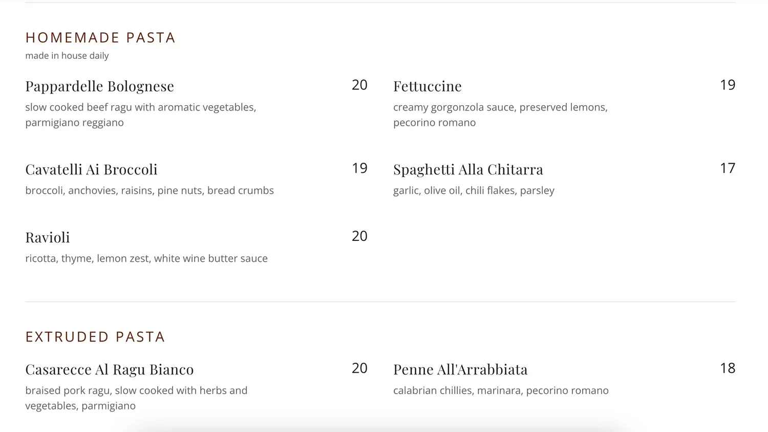 Menu 1