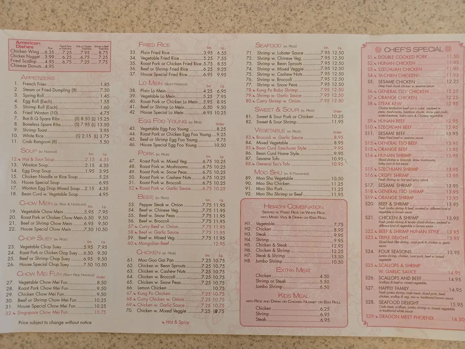 Menu 2