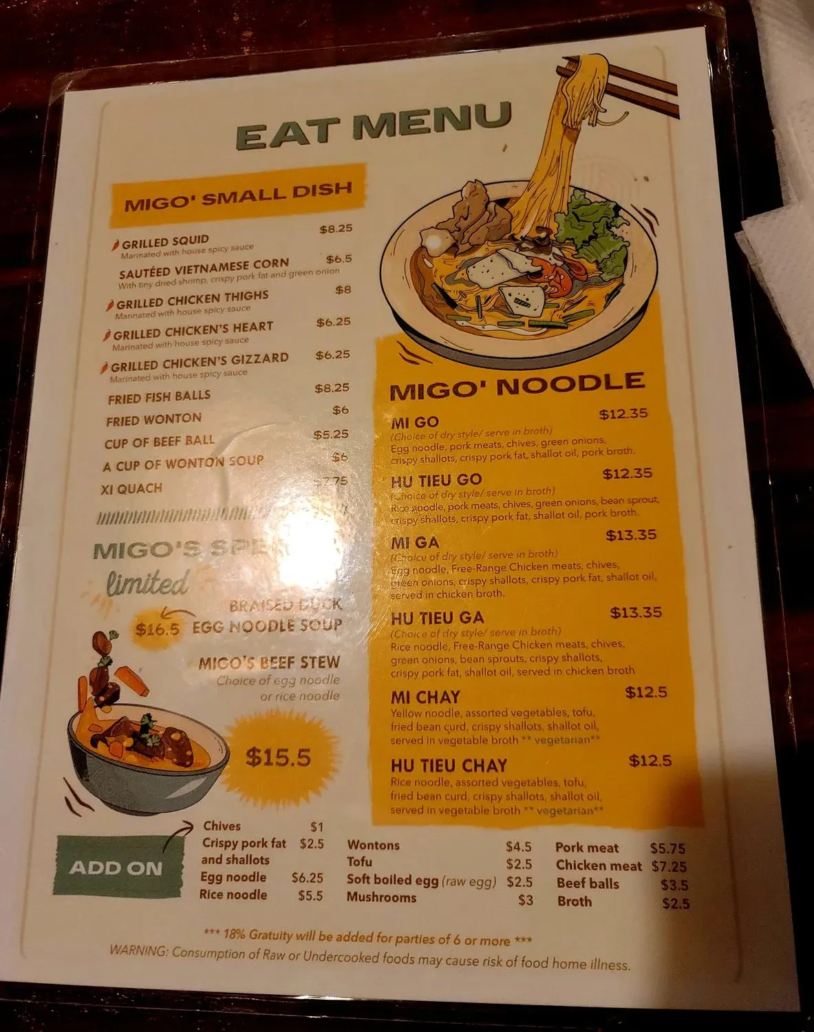 Menu 4