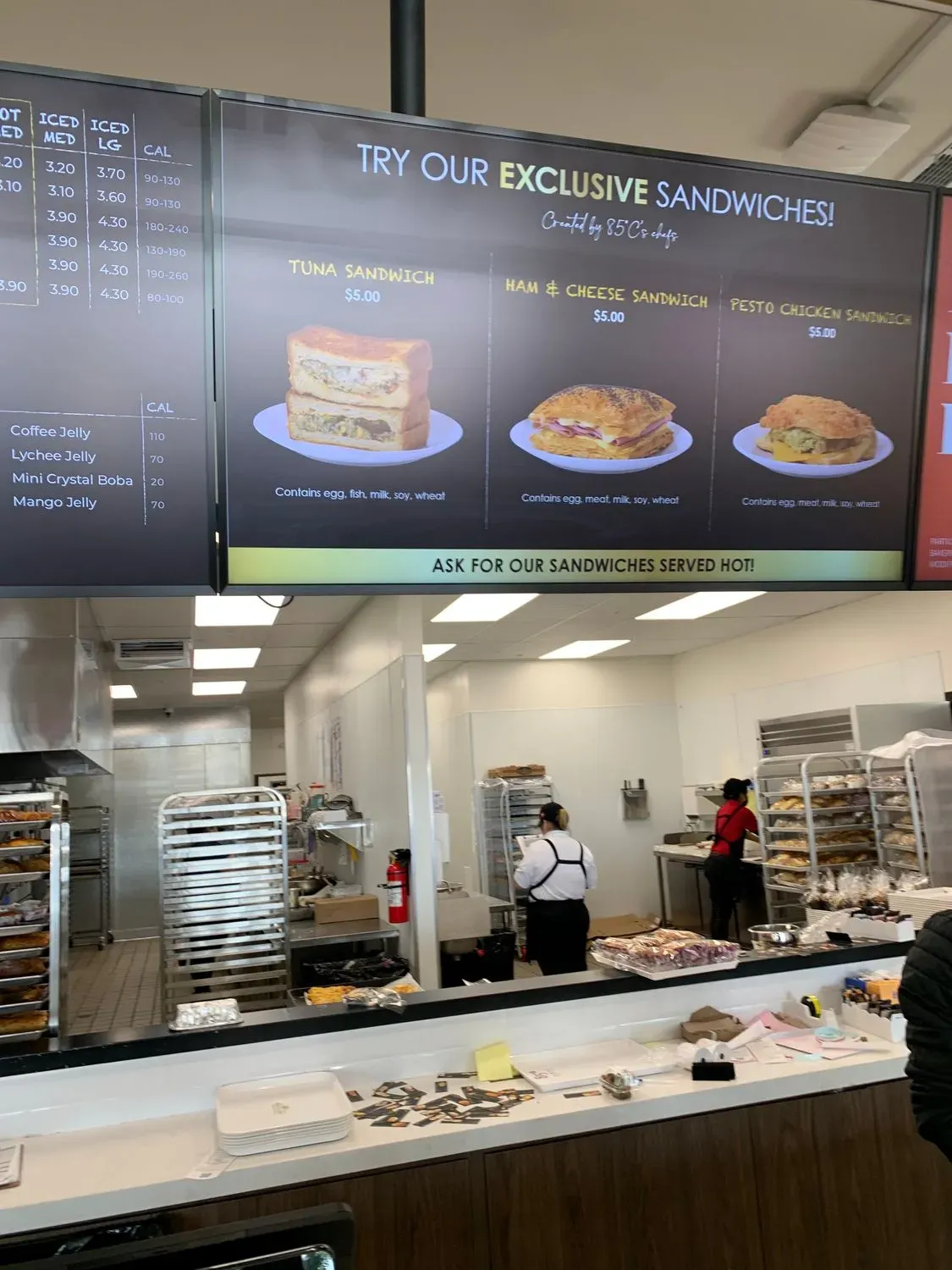 85°C Bakery Cafe - Anaheim Menu - Updated November 2025