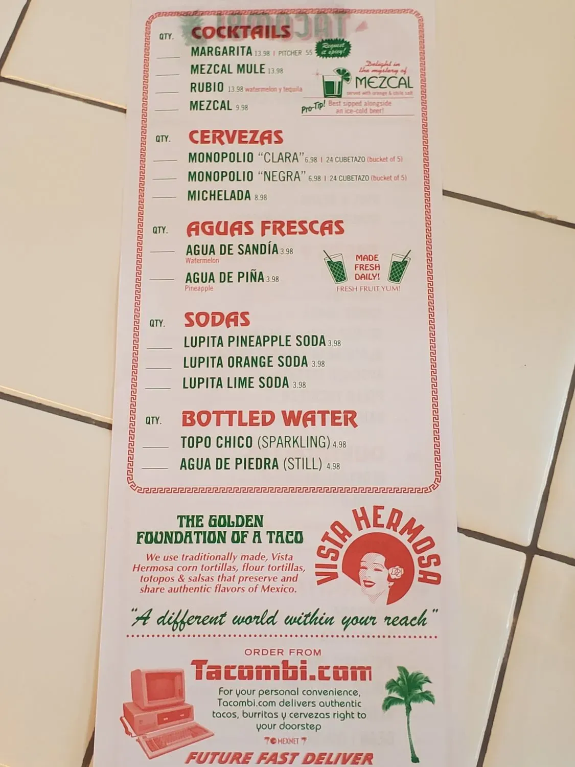 Menu 2