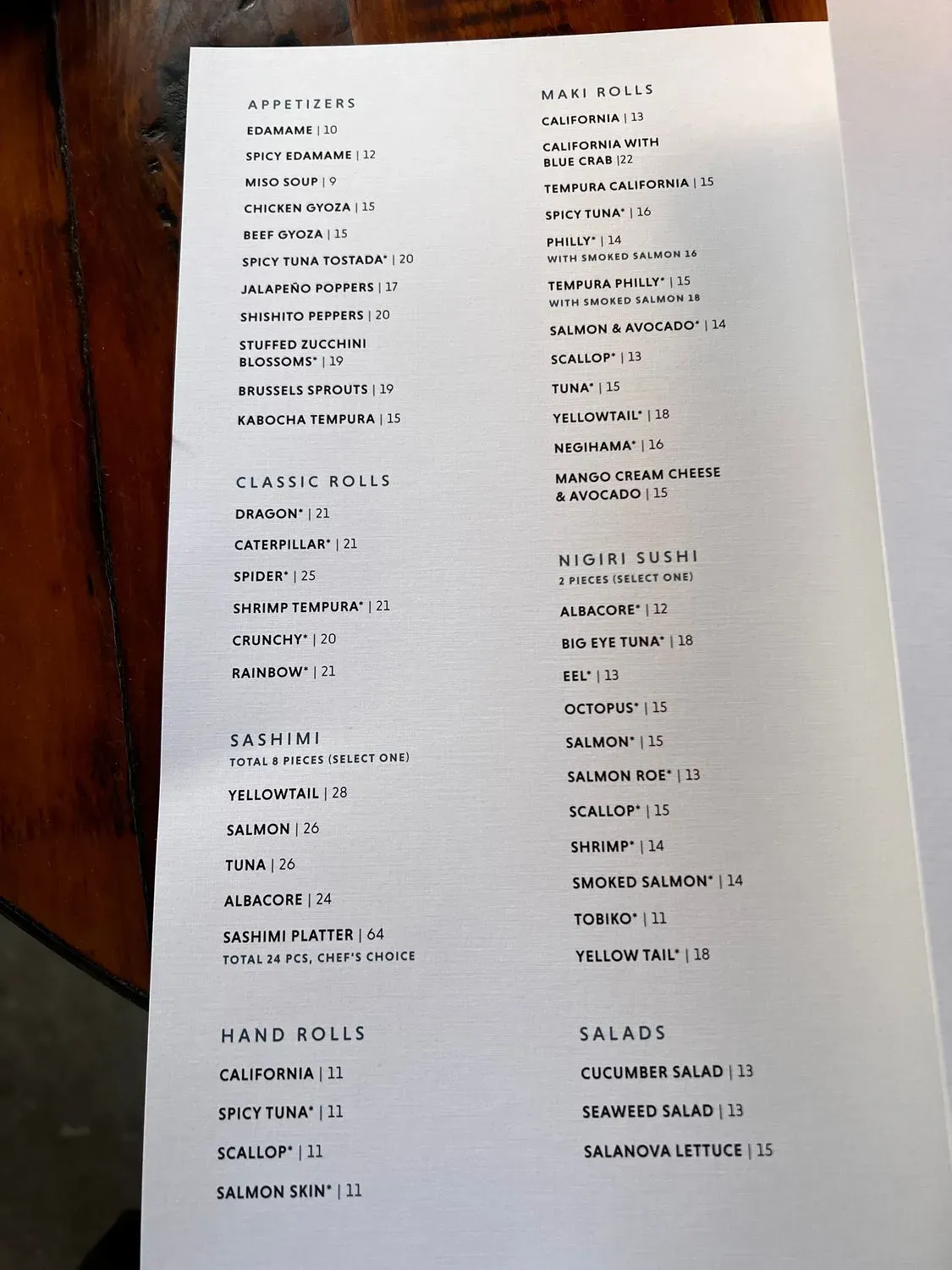 Menu 2