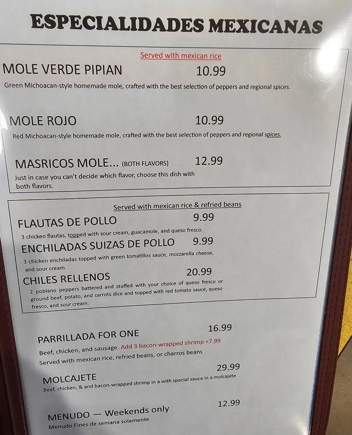 Menu 1