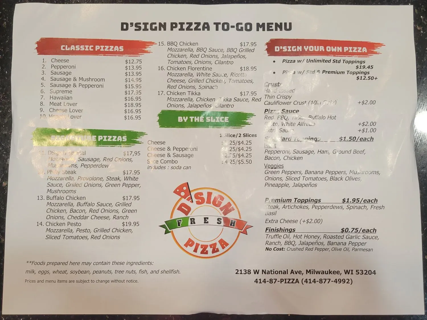 Menu 1