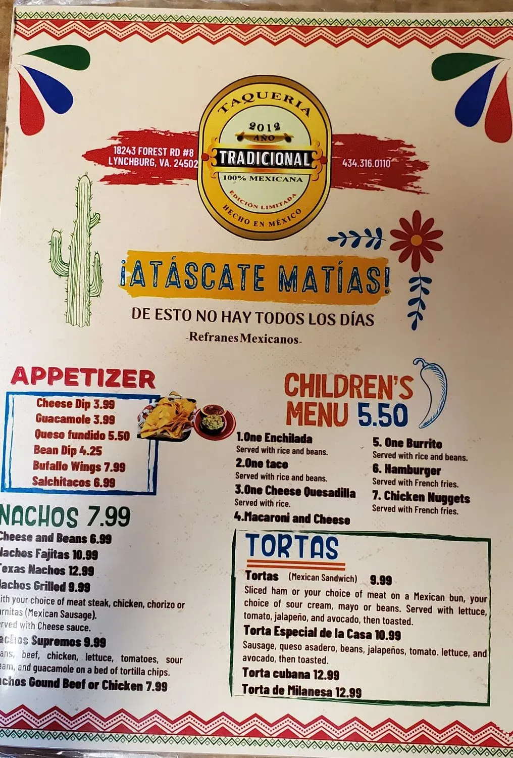 Menu 5