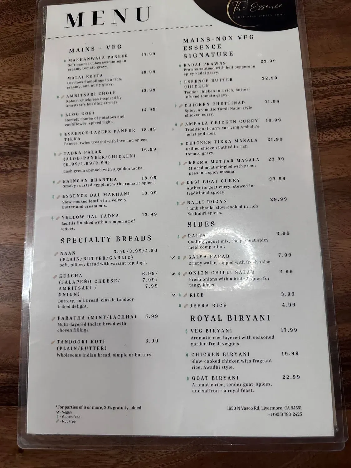 Menu 6