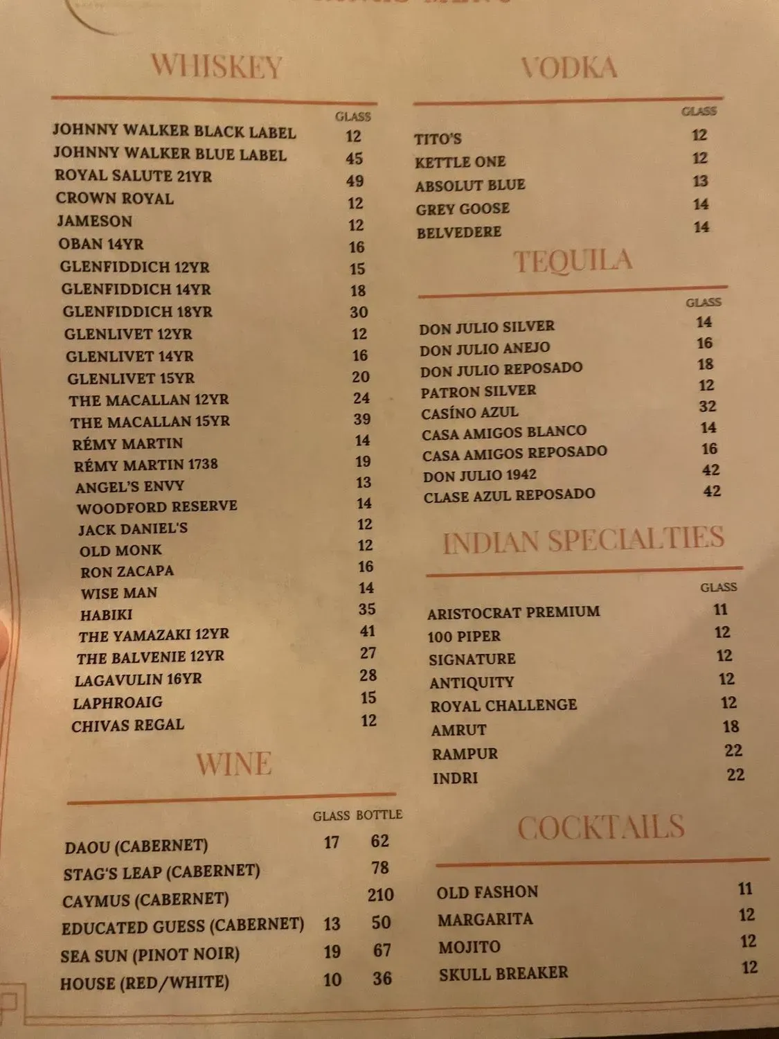 Menu 2