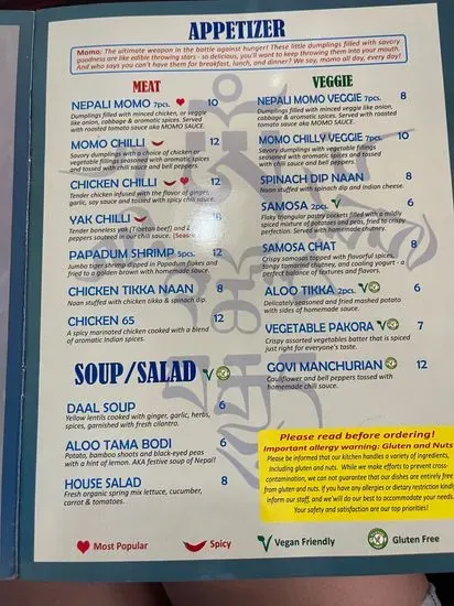 Menu 5