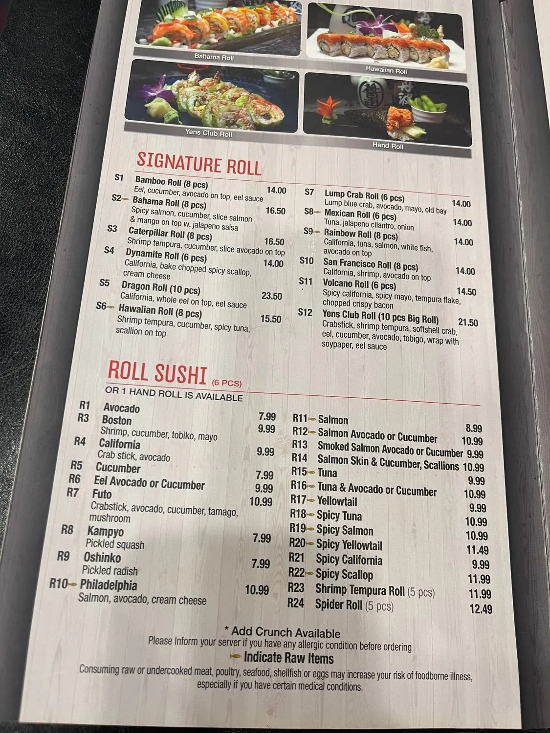 Menu 6