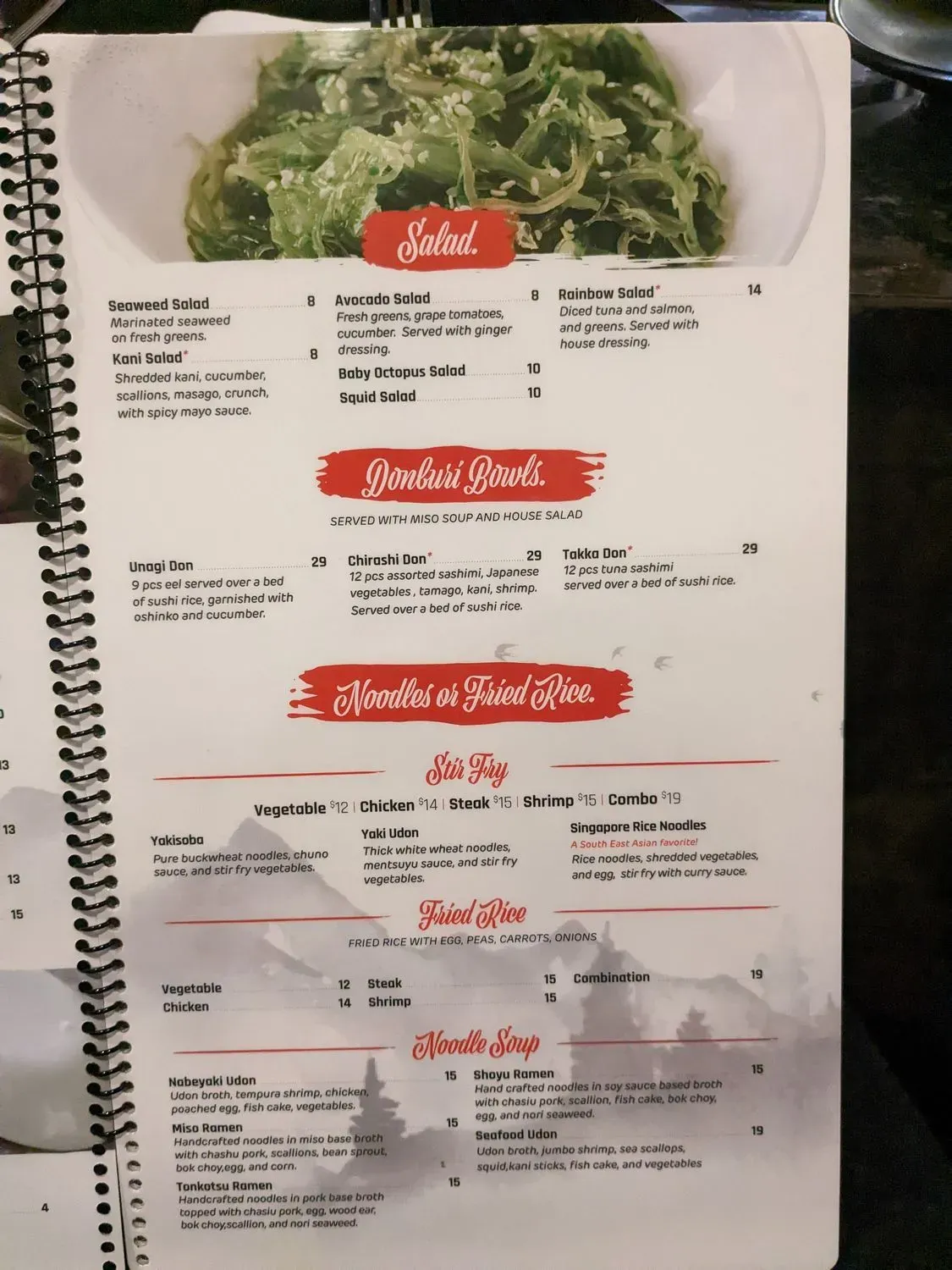 Menu 6