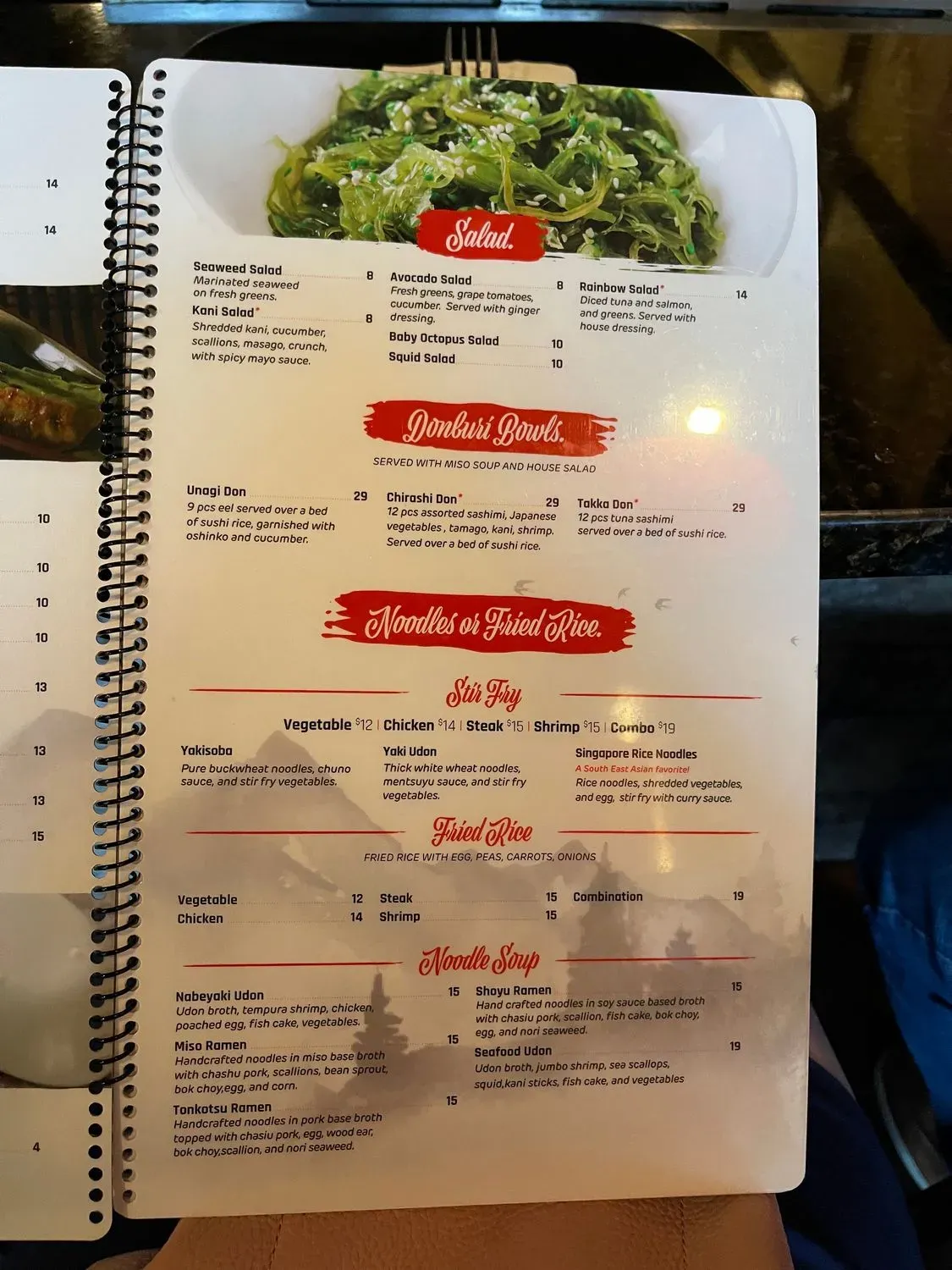 Menu 5