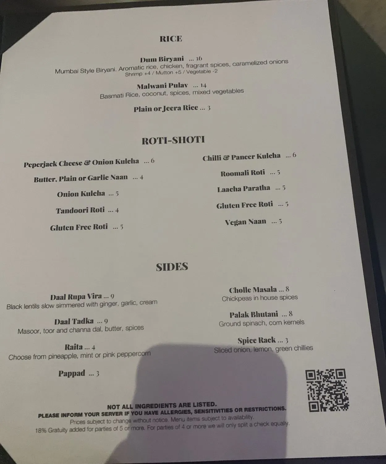 Menu 4