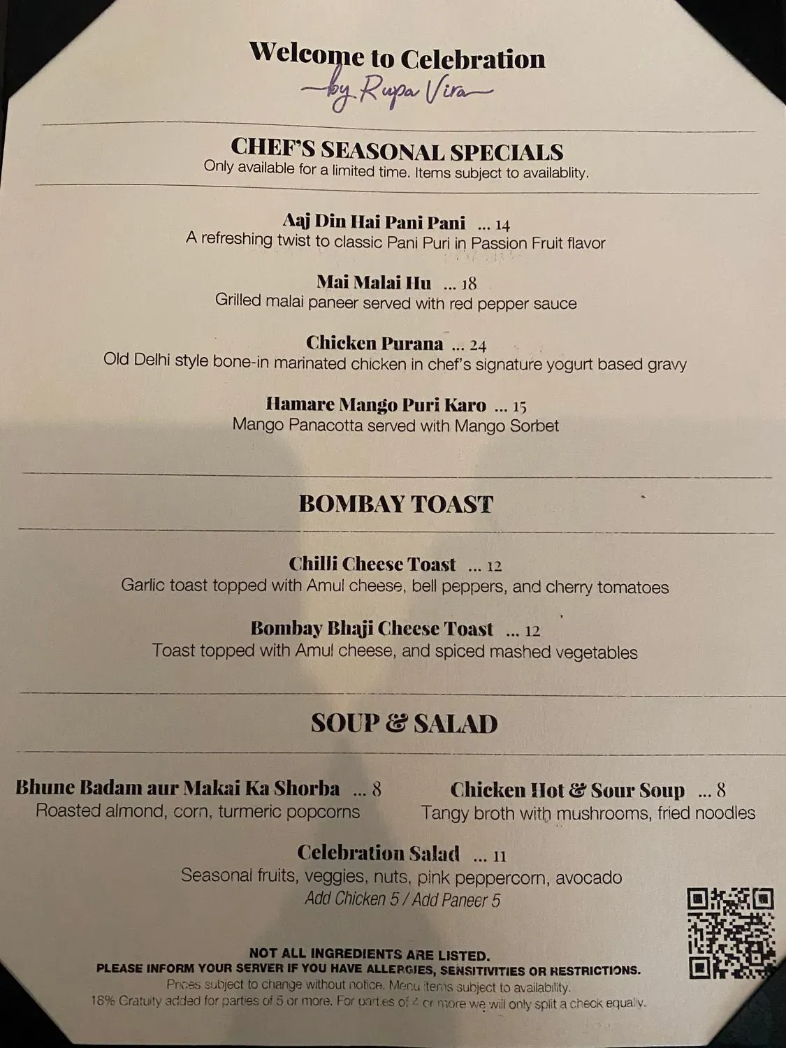 Menu 1