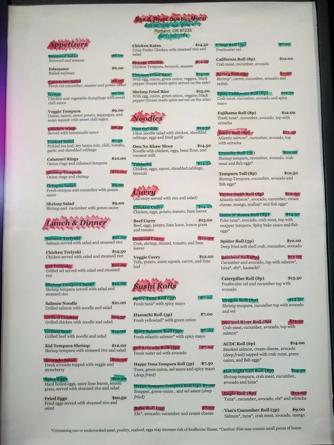 Menu 5