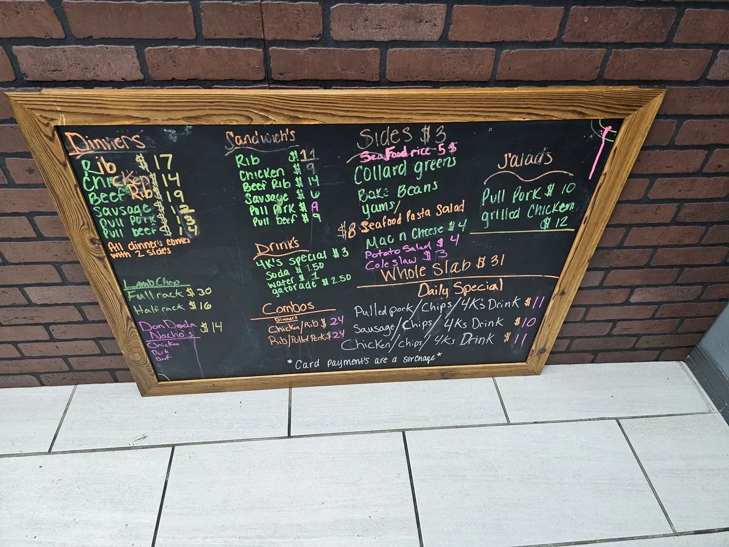 Menu 4