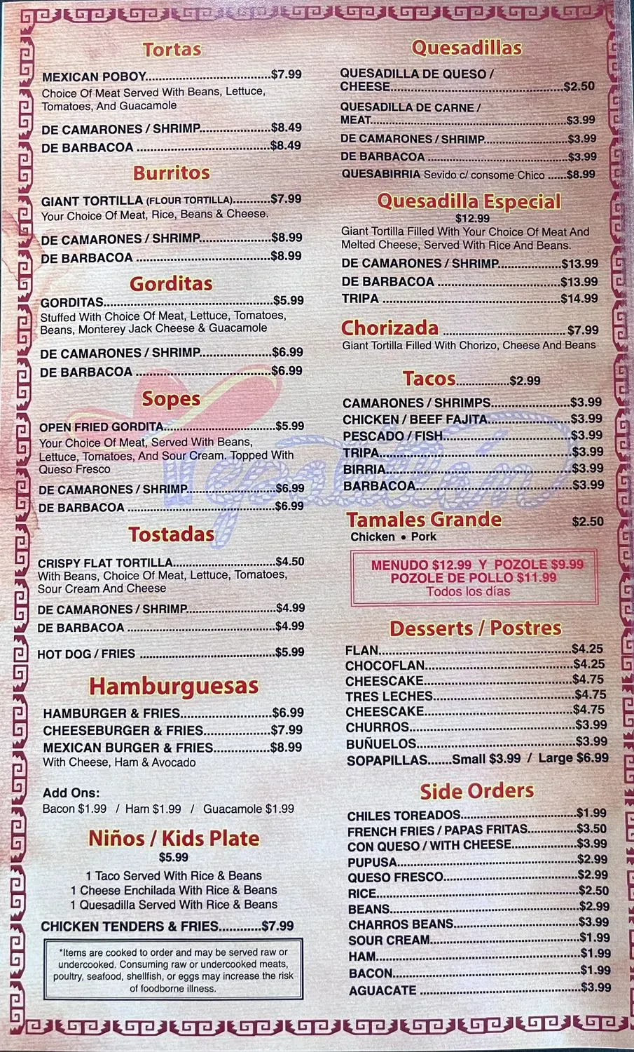 Menu 5